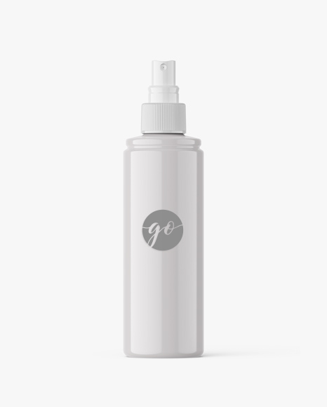 300Ml Blue Cosmetic Bottle Mockup Prototypes